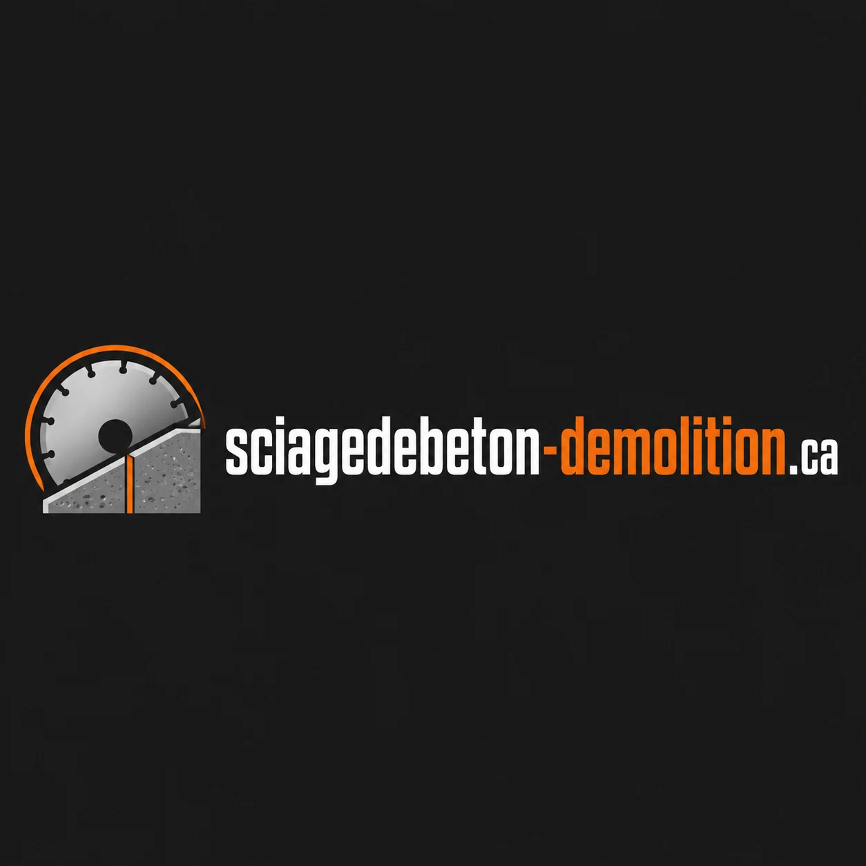 Logo sciagedebeton-demolition.ca